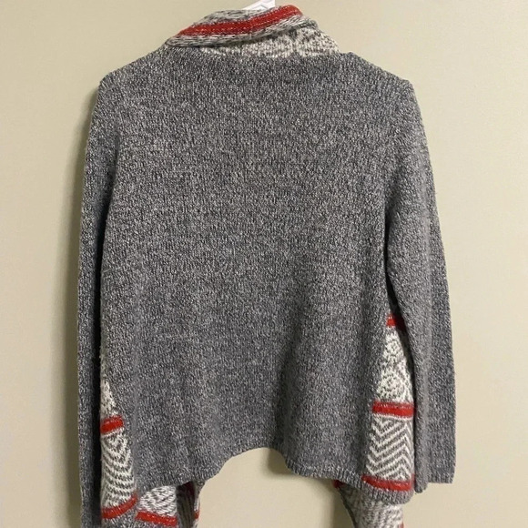 American Eagle Size Small Waterfall Cardigan Sweater Boho Southwestern Geometric - Picture 3 of 7